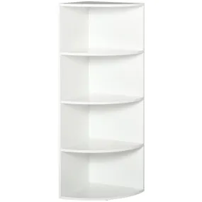 4-Tier Bookshelf, 120H cm-White