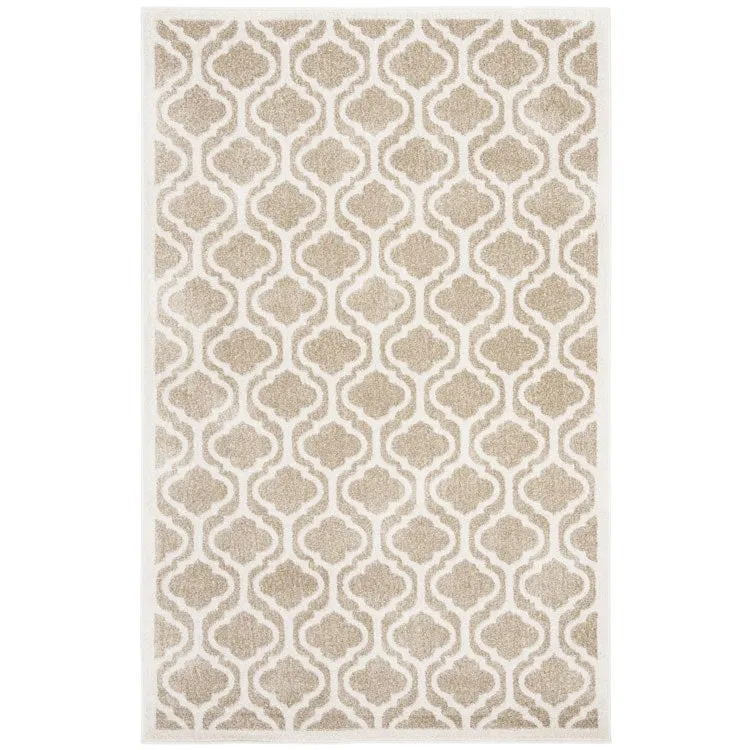 Amherst 5' x 8' Indoor/Outdoor Woven Area Rug - Wheat/Beige