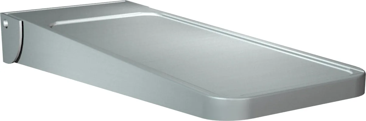 ASI 0698 Shelf, Utility (Fold Down-Type), St. Stl. - Surface Mounted