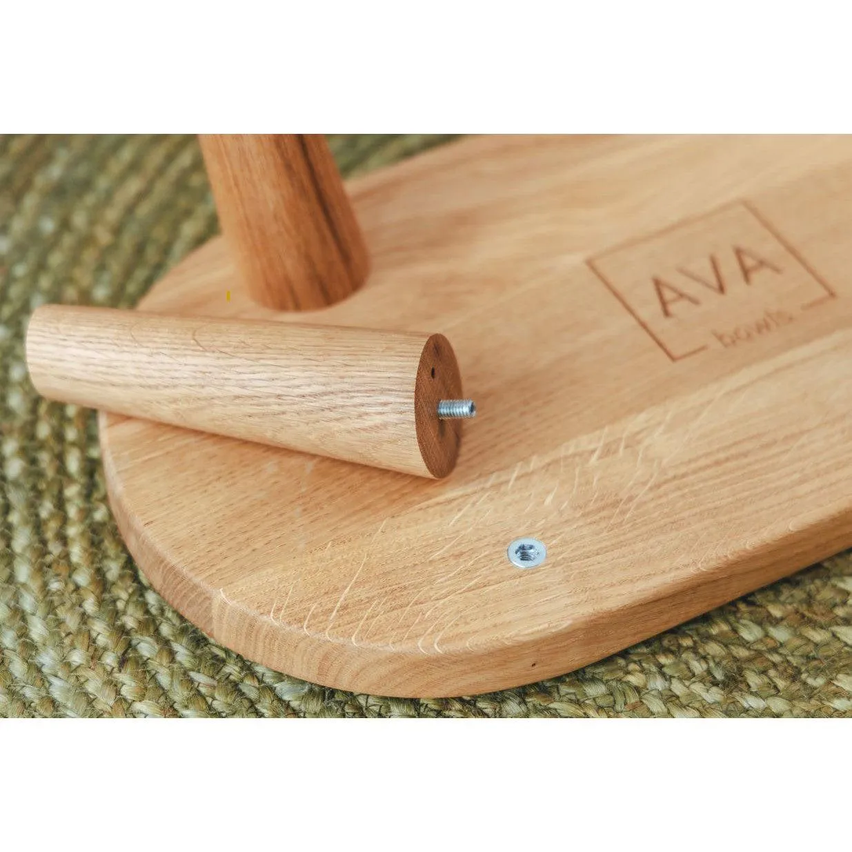 AVA | Premium Oak Dog Feeding Station