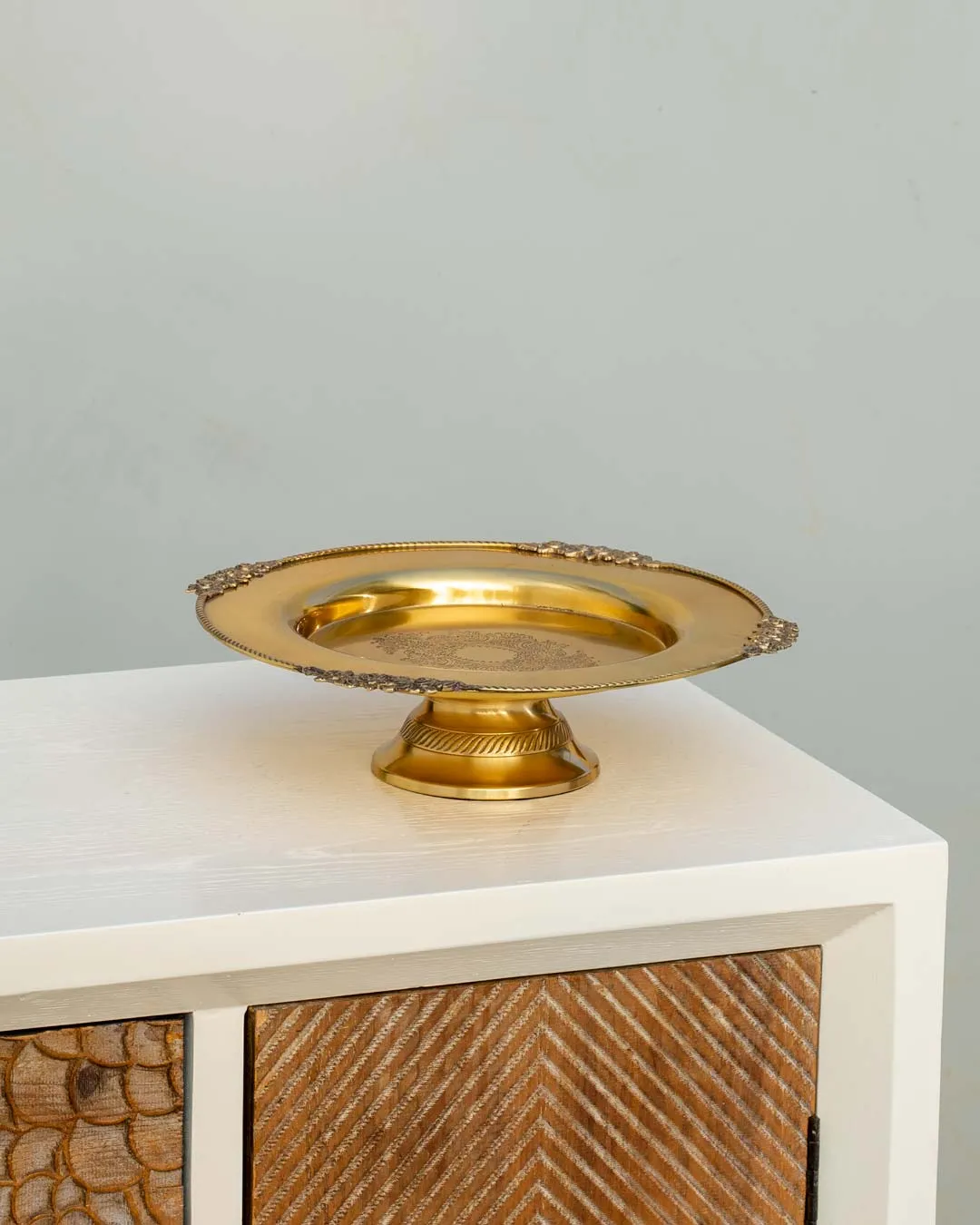Brass Rose Platter
