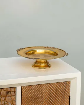 Brass Rose Platter