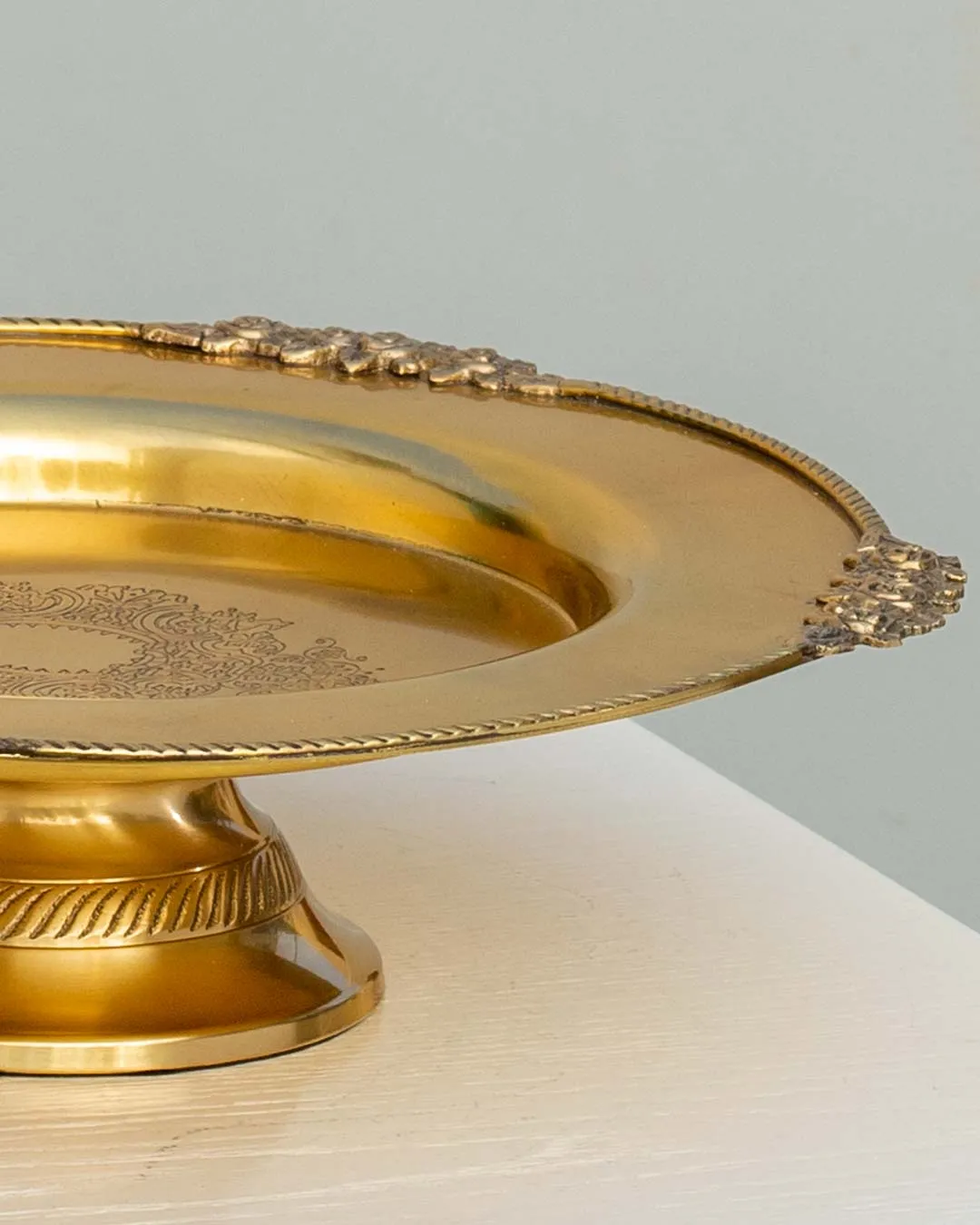 Brass Rose Platter