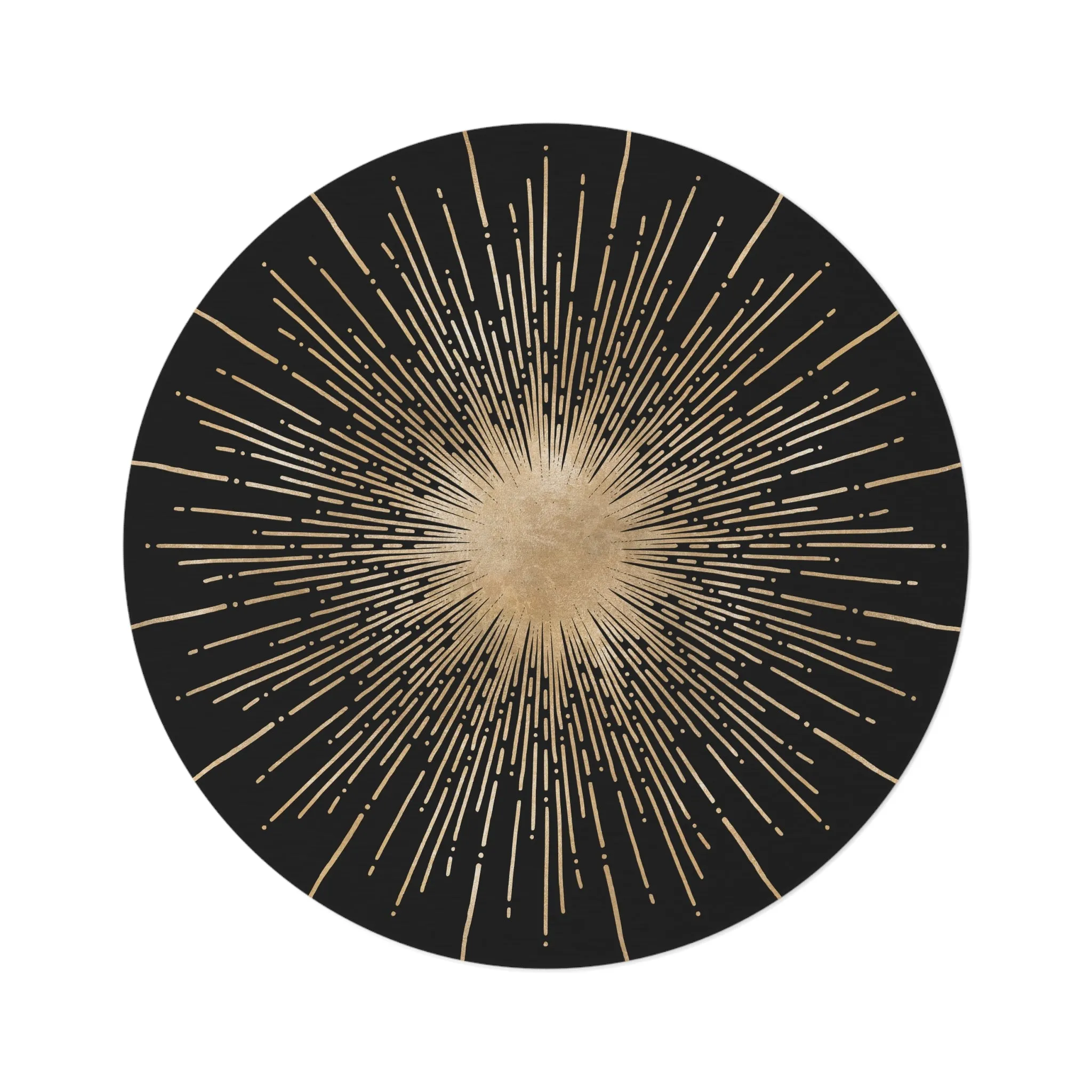 Celestial Sun Accent Rug for Living Room, Bedroom Round Rug