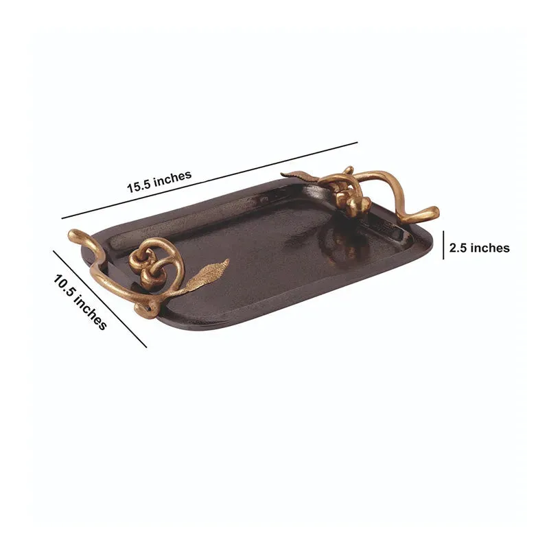 Cherry Vine Decorative Platter | 16 x 11 x 3 inches