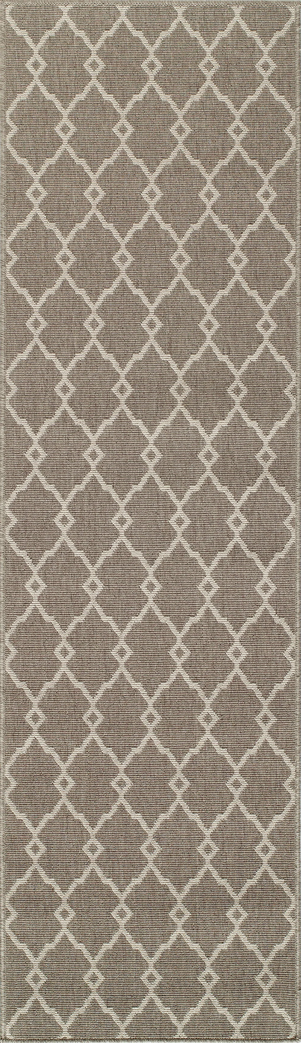 Contemporary Machine Made Beige Rug