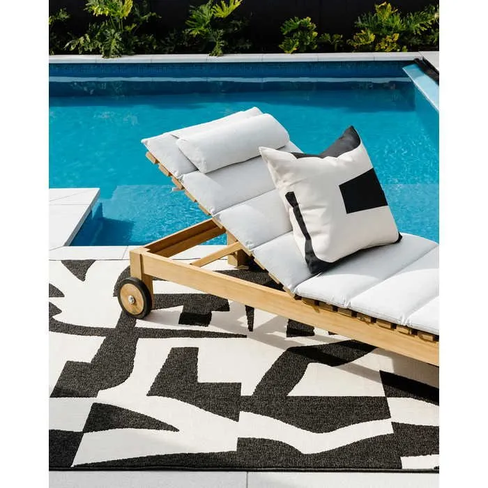 Copacabana Outdoor Rug - Black/Ecru