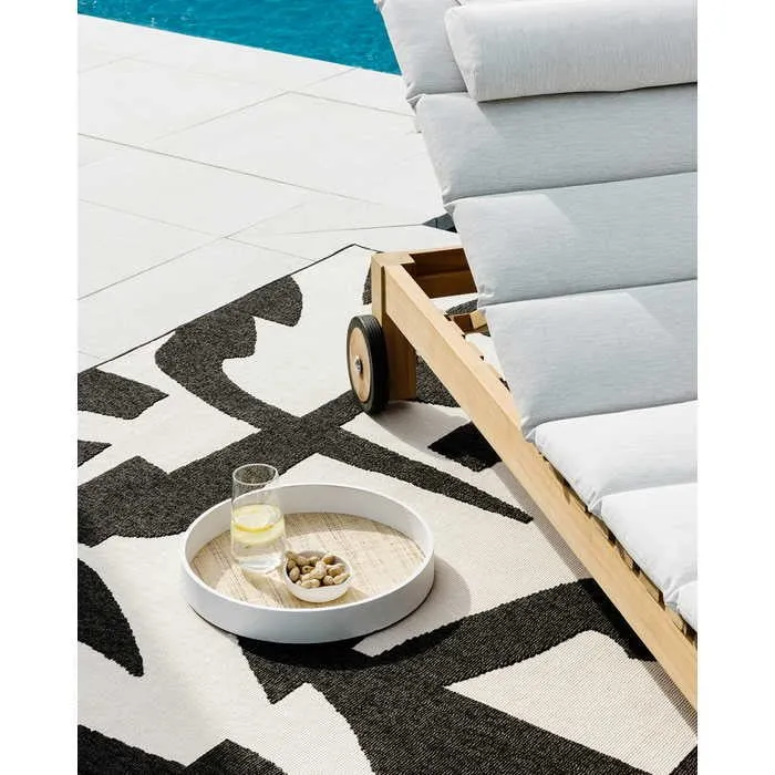 Copacabana Outdoor Rug - Black/Ecru