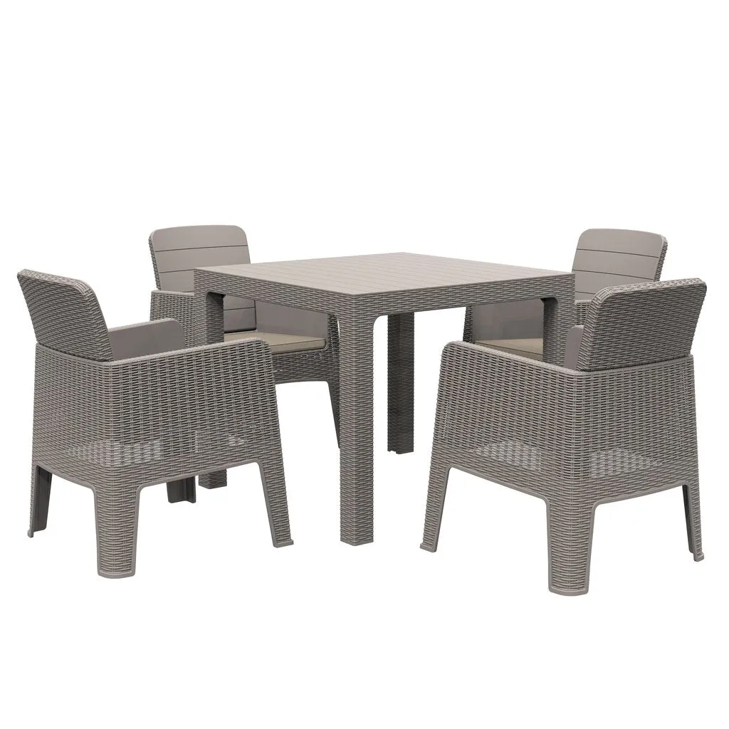 Dukap Lucca 5 Piece Dining Set with Cushions