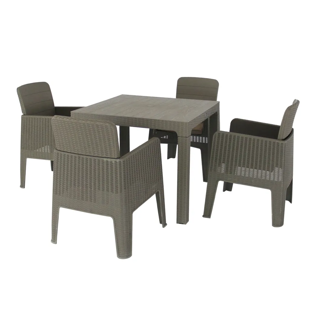 Dukap Lucca 5 Piece Dining Set with Cushions