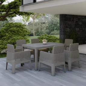 Dukap Lucca 7 Piece Dining Set with Cushions