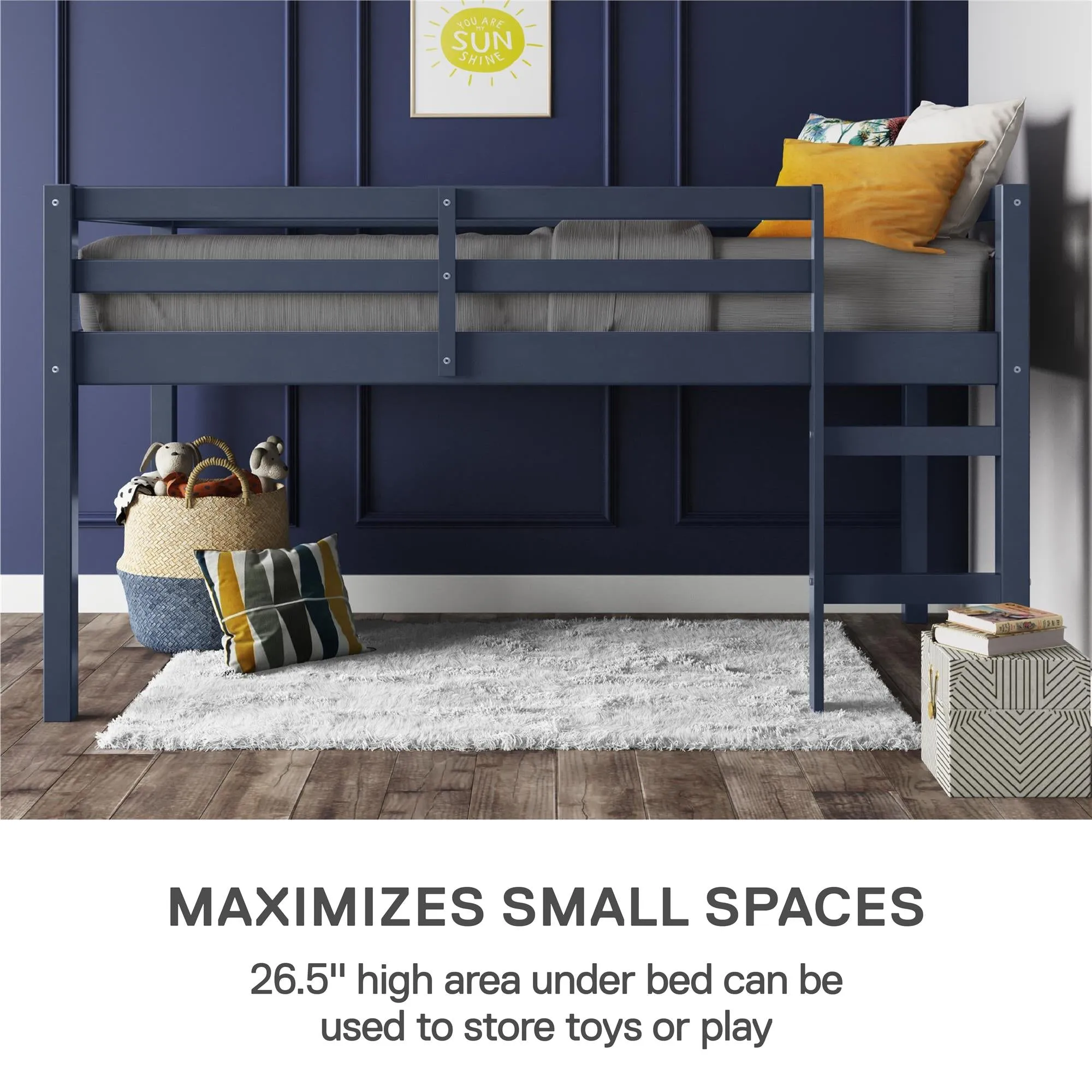 Milton Junior Wooden Loft Bed