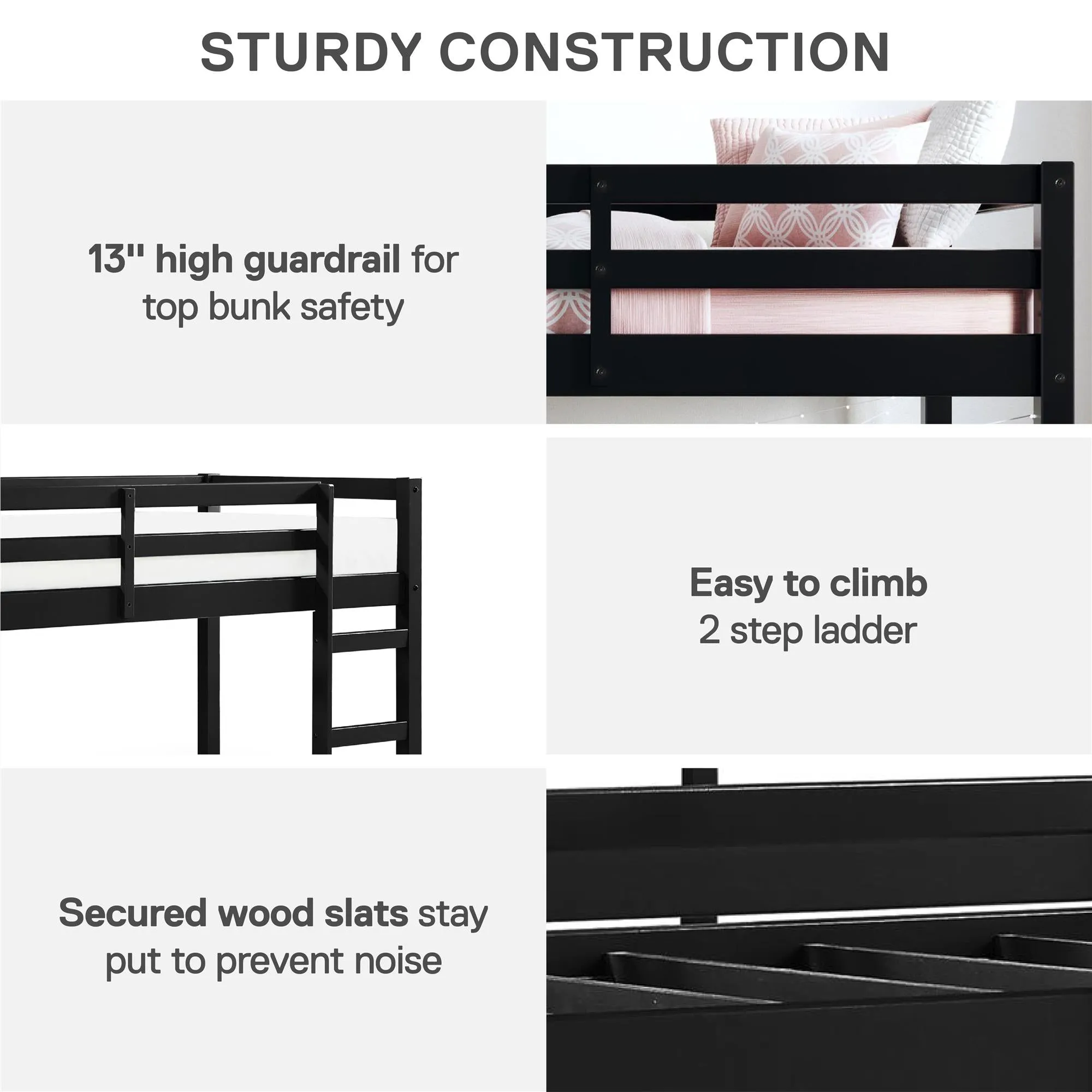 Milton Junior Wooden Loft Bed