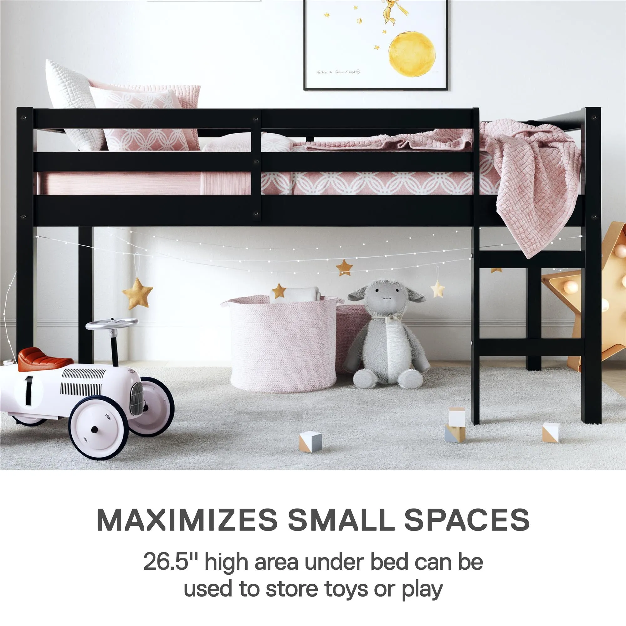 Milton Junior Wooden Loft Bed