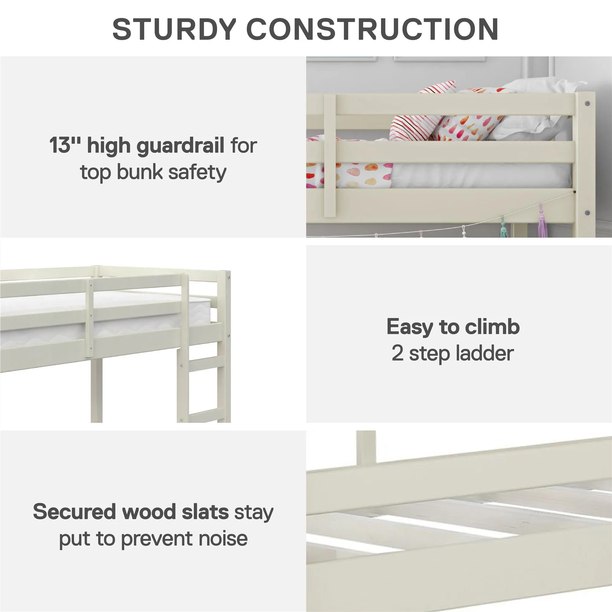 Milton Junior Wooden Loft Bed