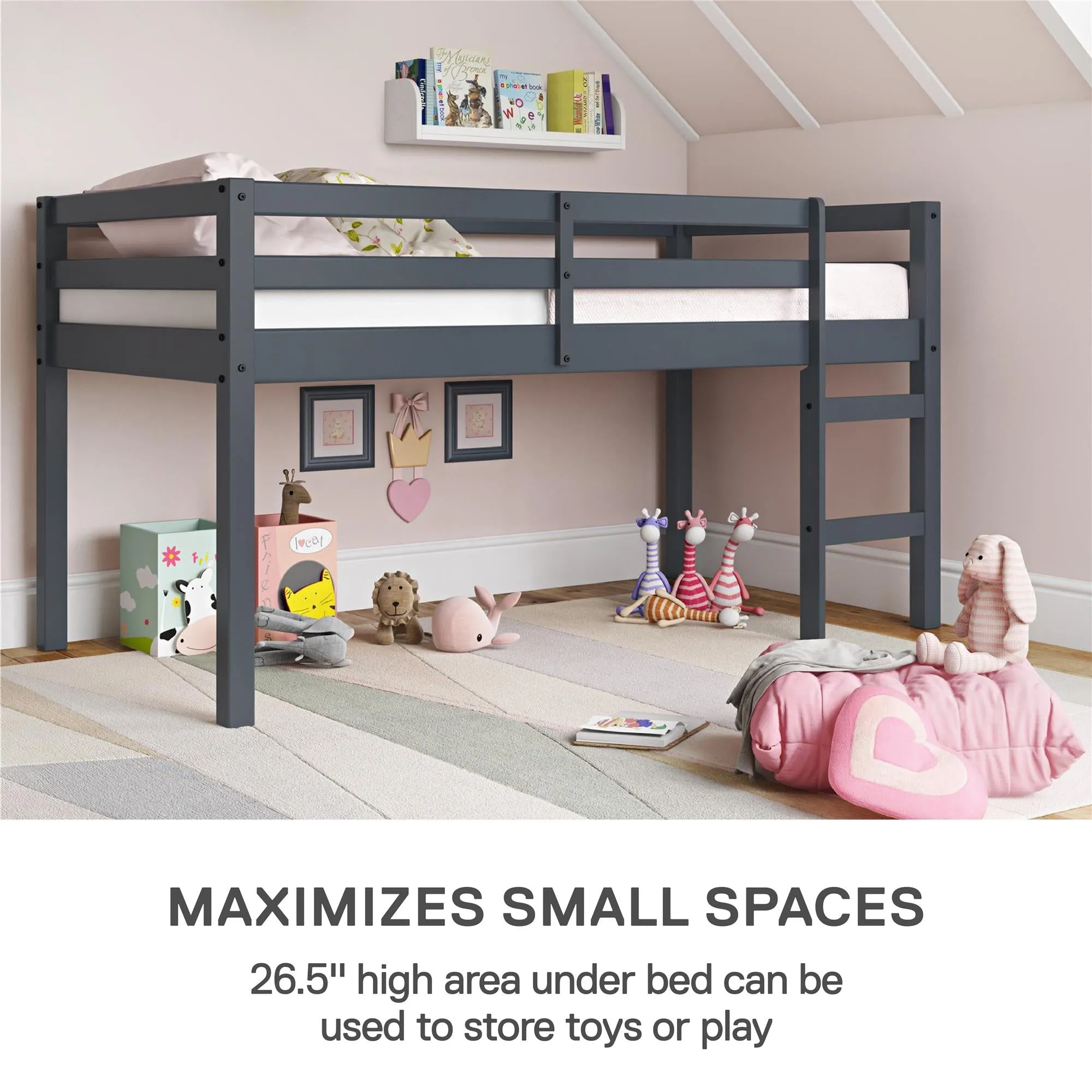Milton Junior Wooden Loft Bed