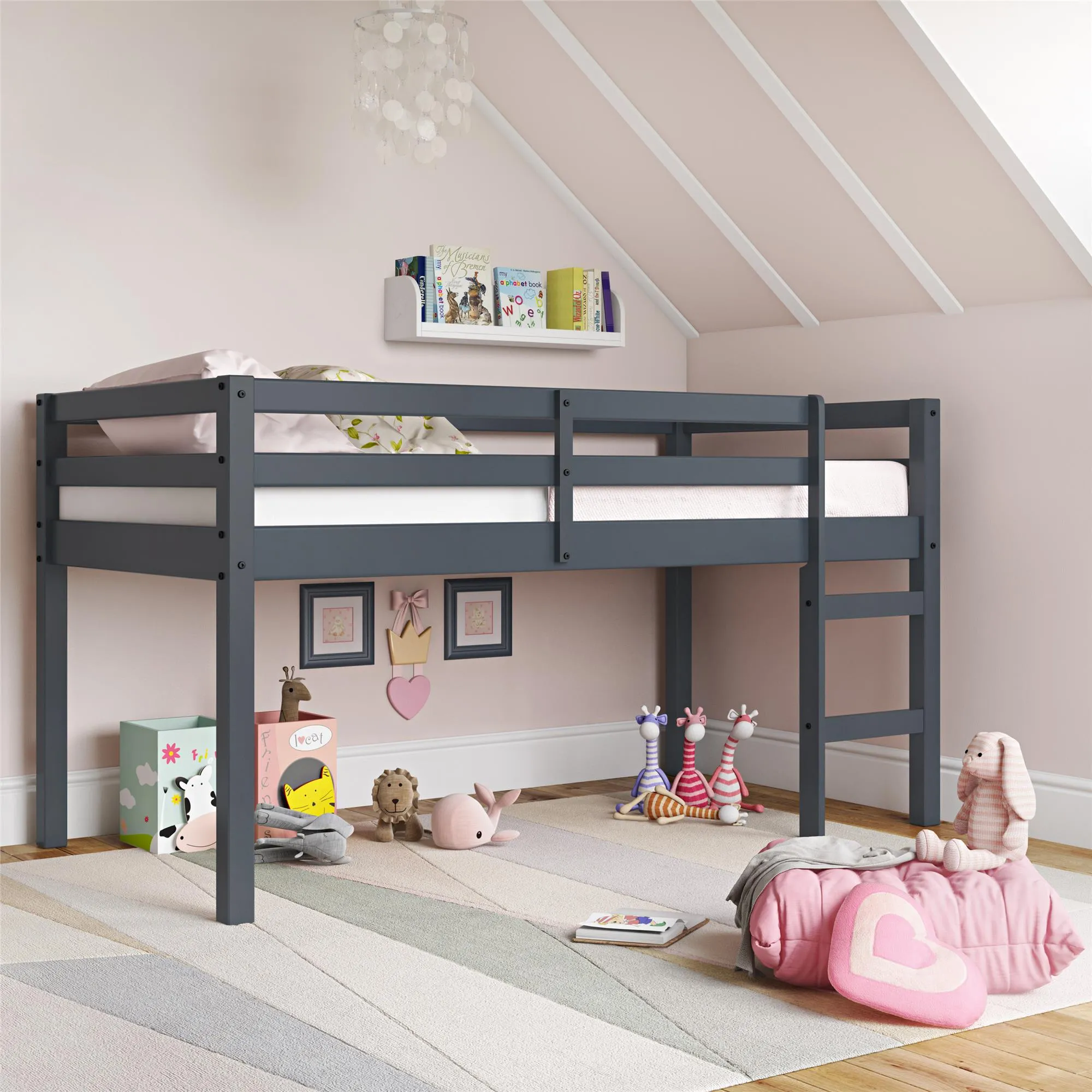 Milton Junior Wooden Loft Bed