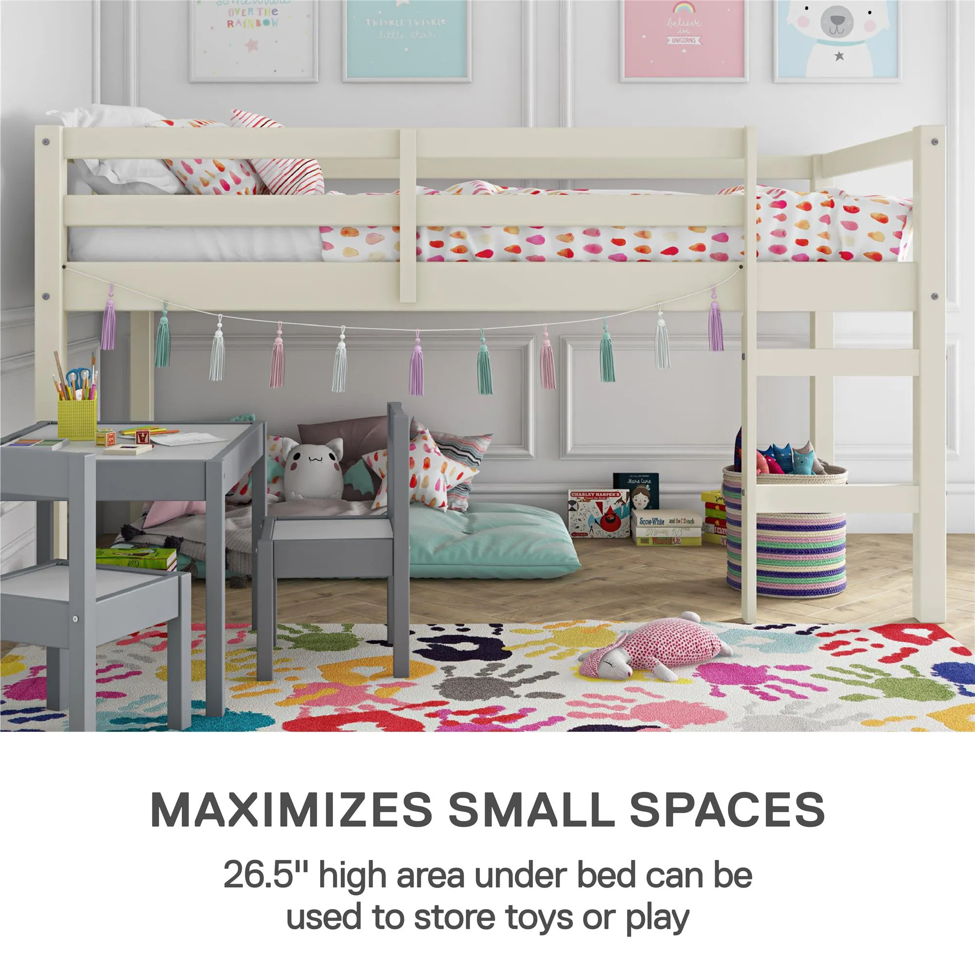 Milton Junior Wooden Loft Bed