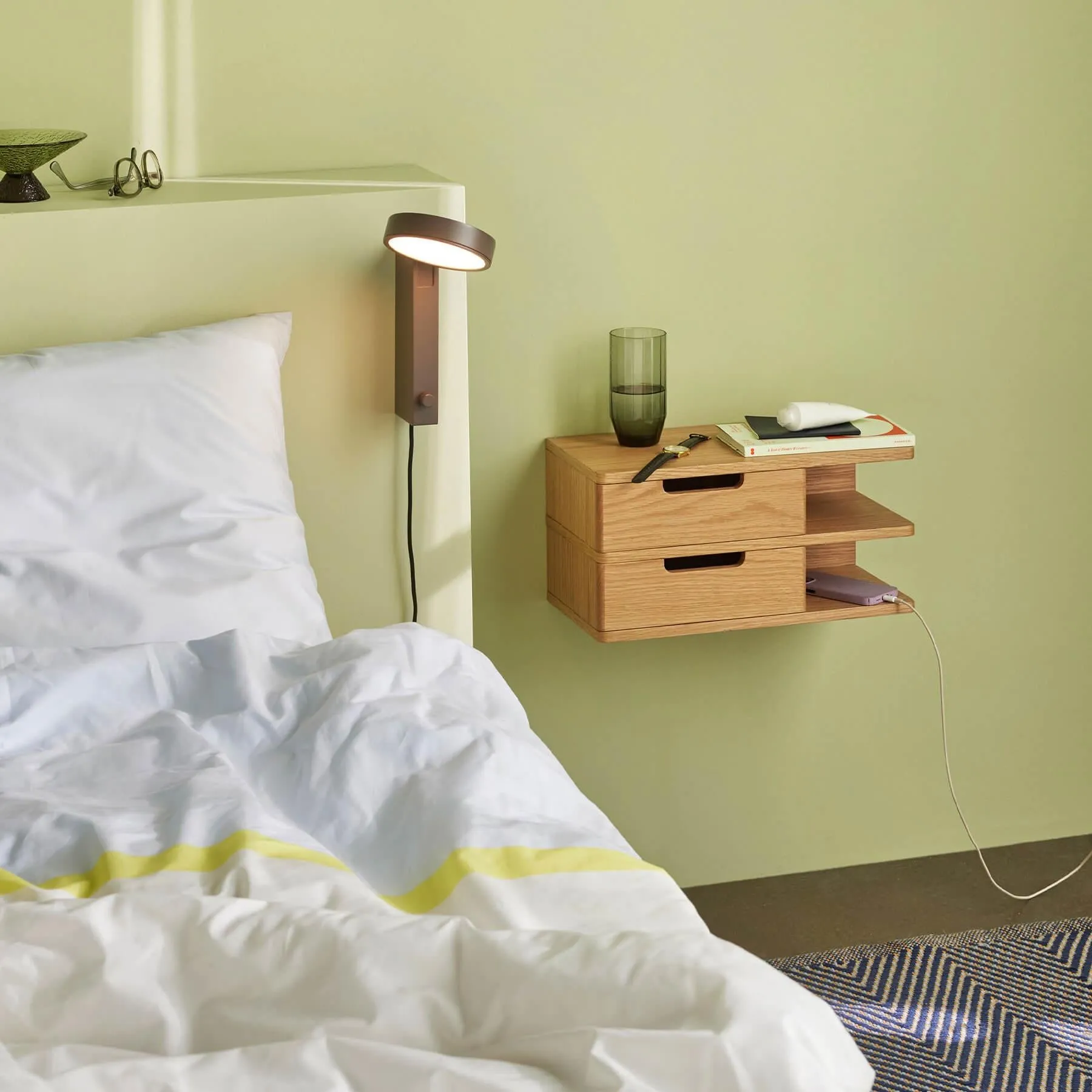 Open Wall Shelf/ Bedside Table