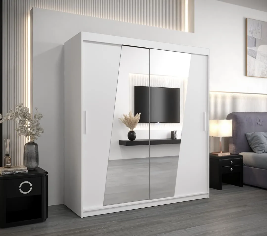 Rhomb Sliding Door Wardrobe 180cm