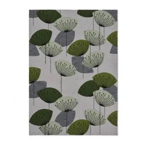 Sanderson 'Dandelion Clocks - Botanical Green' Indoor & Outdoor Rug
