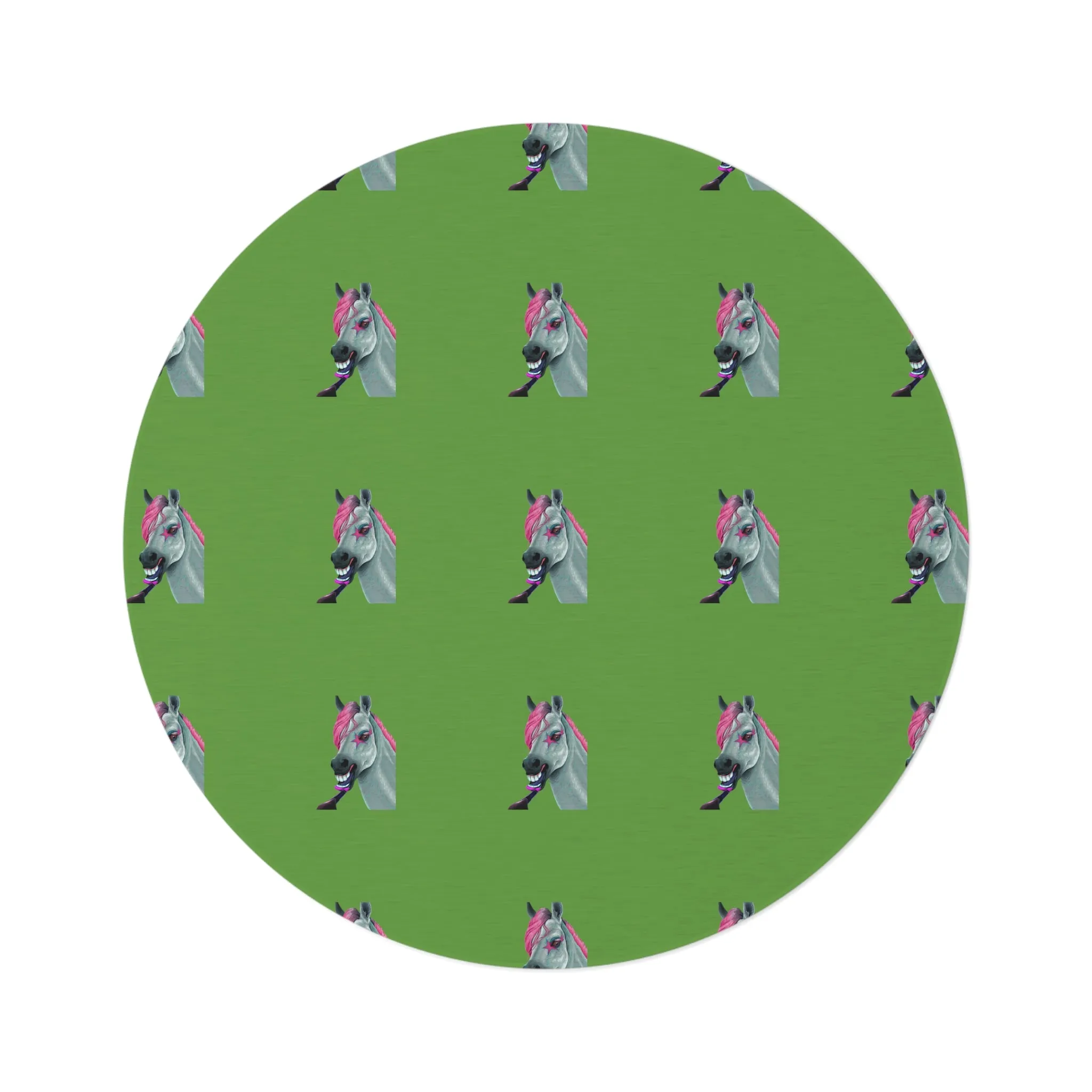Skeleton Horse POD Round Rug