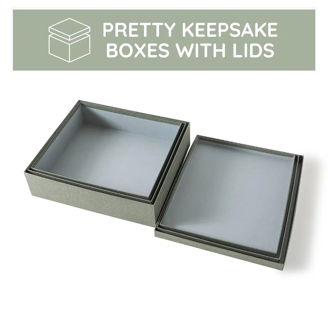 Soul & Lane: Paper Storage Boxes with Lids - from Premium Kraft Paper (Pack of 3)