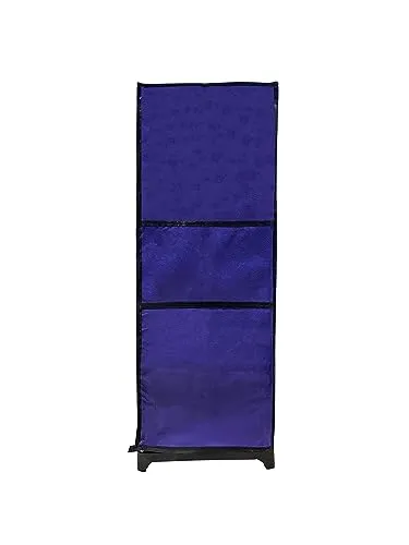 Urban Choice Metal 10 Layers Premium Multi-Purpose Cartoon Prints Shoe Rack Organizer for Heels Boots Slippers Metal Shoe Rack DIY(Do-It-Yourself) Dark Blue