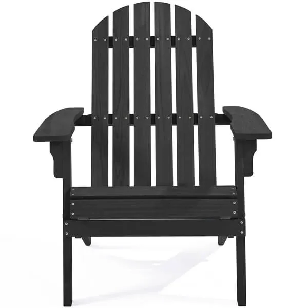 Yaheetech Folding Wooden Lounge Chair