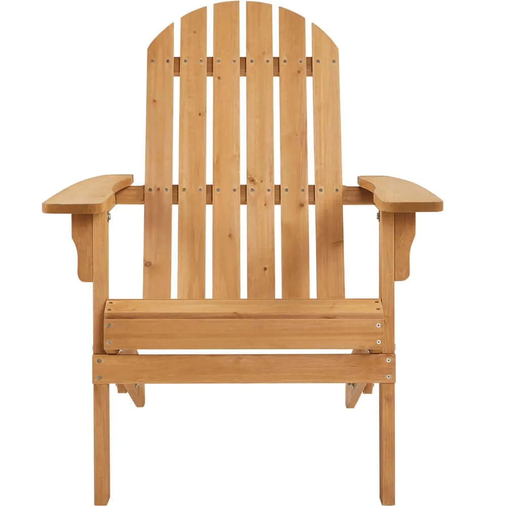Yaheetech Folding Wooden Lounge Chair