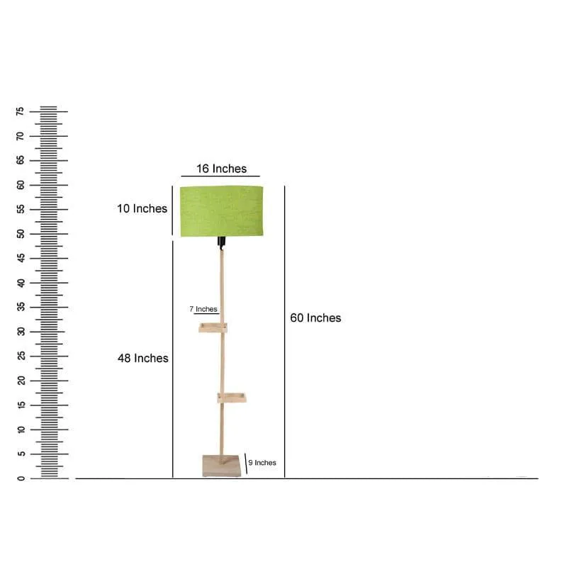 Zuri Moga Floor Lamp With Shelf